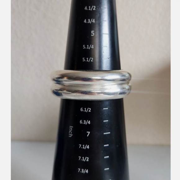 Silver Bangle Bracelet - Picture 5 of 8